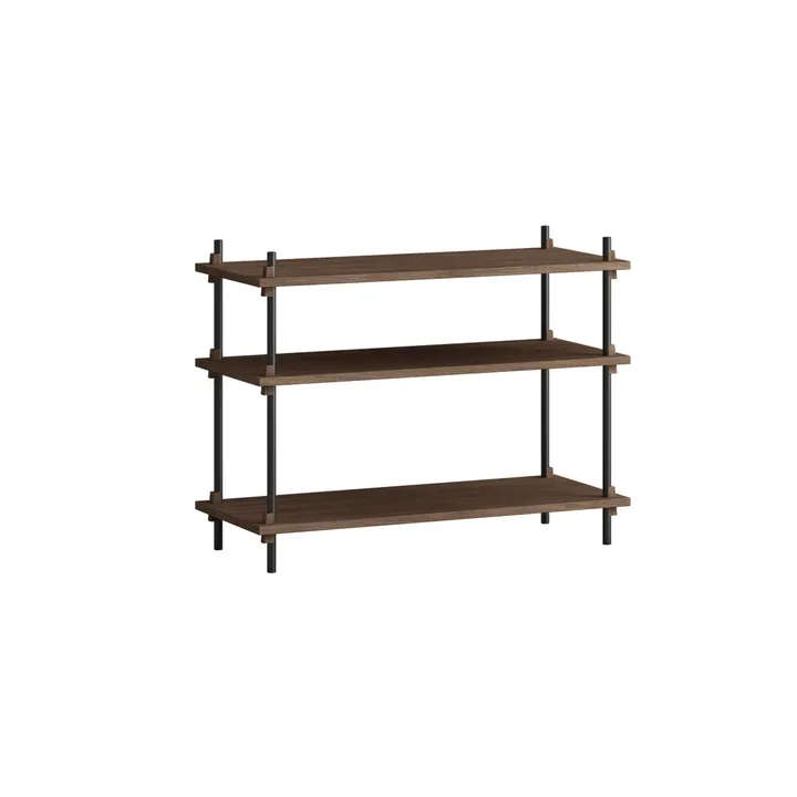 Shelving System Classic Regal - Geräucherte Eiche-black, 86x65x35 cm, S.65.1.A - MOEBE