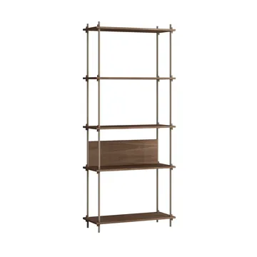 Shelving System Classic Regal - Geräucherte Eiche-warm grey, 86x200x35 cm, S.200.1.A - MOEBE