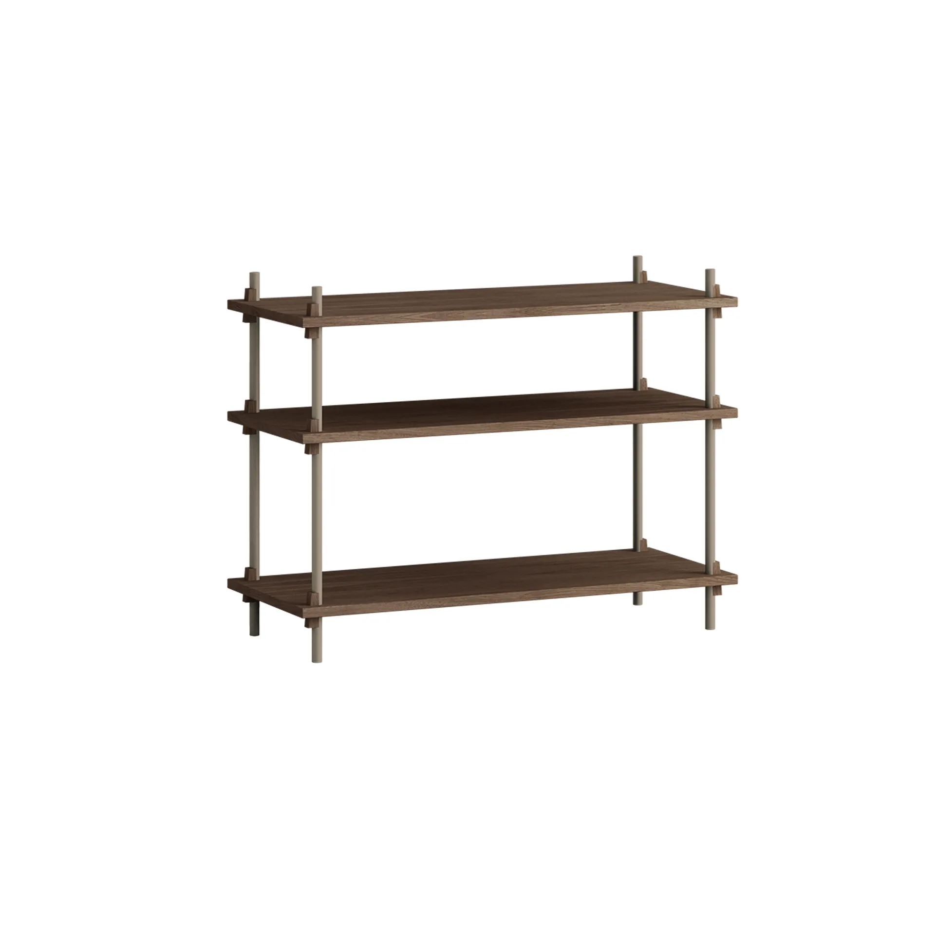Shelving System Classic Regal, Geräucherte Eiche-warm grey, 86x65x35 cm, S.65.1.A MOEBE