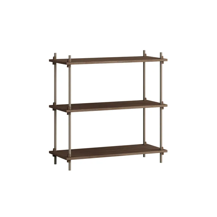 Shelving System Classic Regal - Geräucherte Eiche-warm grey, 86x85x35 cm, S.85.1.A - MOEBE