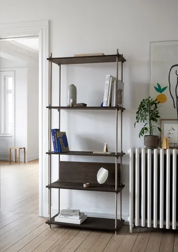 Shelving System Classic Regal - Geräucherte Eiche-warm grey, 86x85x35 cm, S.85.1.A - MOEBE