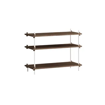 Shelving System Classic Regal - Geräucherte Eiche-white, 86x65x35 cm, S.65.1.A - MOEBE