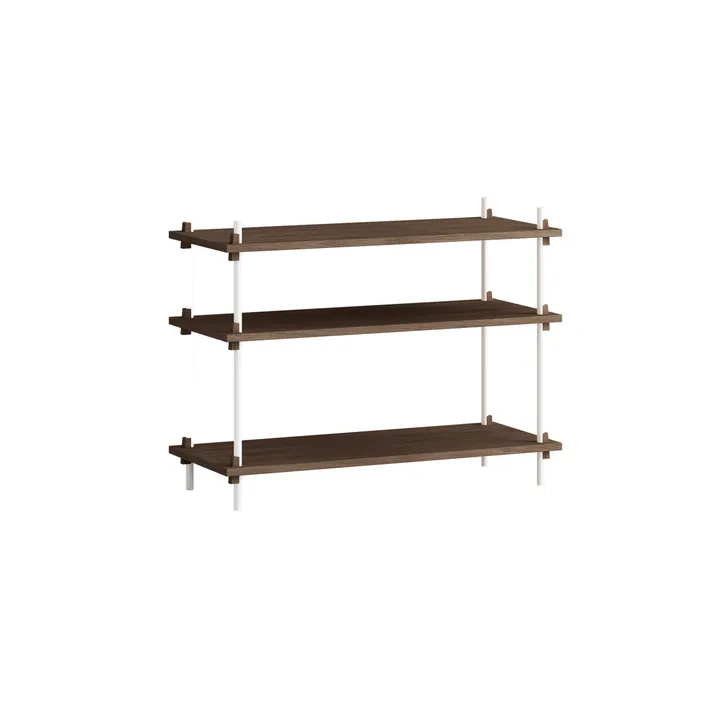 Shelving System Classic Regal - Geräucherte Eiche-white, 86x65x35 cm, S.65.1.A - MOEBE