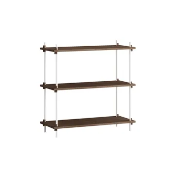 Shelving System Classic Regal - Geräucherte Eiche-white, 86x85x35 cm, S.85.1.A - MOEBE