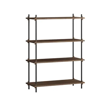 Shelving System Classic Regal - Räuchereiche-black, 86x115x35 cm, S.115.1.A - MOEBE