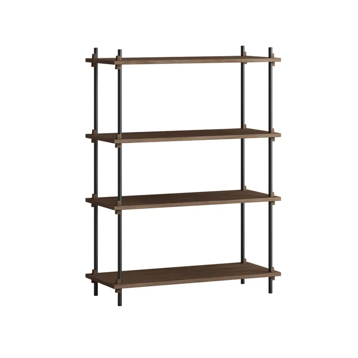 Shelving System Classic Regal - Räuchereiche-black, 86x115x35 cm, S.115.1.A - MOEBE