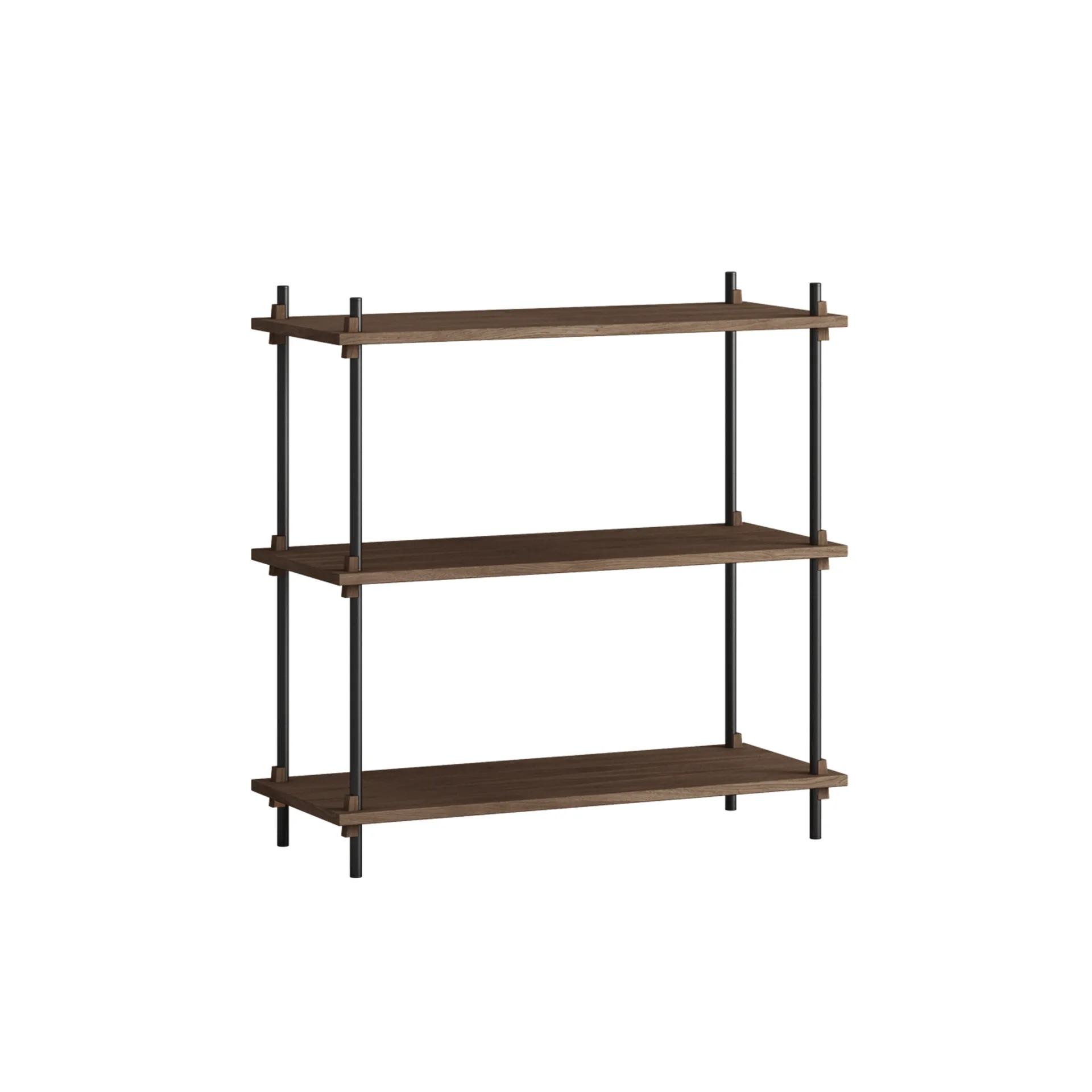 Shelving System Classic Regal, Räuchereiche-black, 86x85x35 cm, S.85.1.A MOEBE