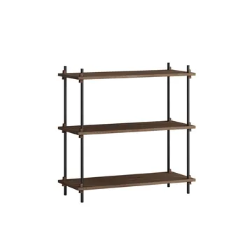 Shelving System Classic Regal - Räuchereiche-black, 86x85x35 cm, S.85.1.A - MOEBE