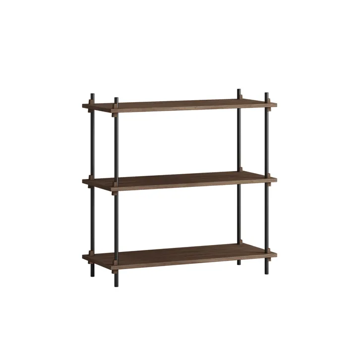 Shelving System Classic Regal - Räuchereiche-black, 86x85x35 cm, S.85.1.A - MOEBE