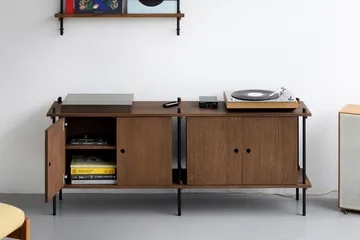 Shelving System Sideboard - Eiche-black, 163x65x35 cm, S.65.2.D - MOEBE