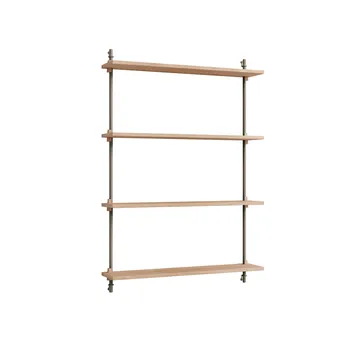 Wall Shelving Wandregal - Eiche-warm grey, 92x115x17,5 cm, WS.115.1 - MOEBE
