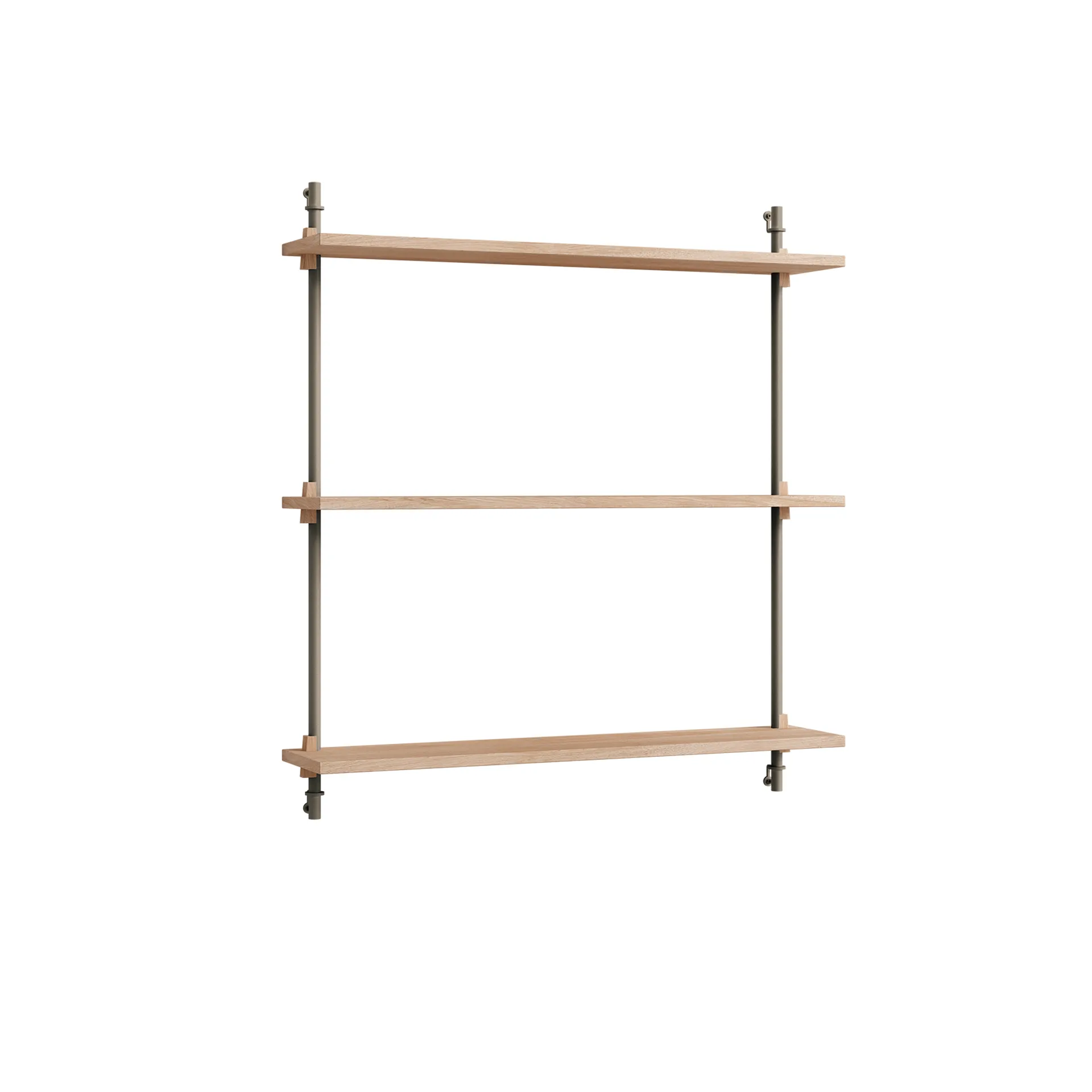 Wall Shelving Wandregal, Eiche-warm grey, 92x85x17,5 cm, WS.85.1 MOEBE