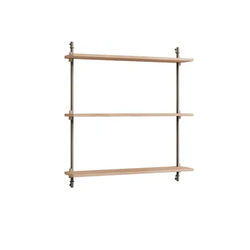 Wall Shelving Wandregal - Eiche-warm grey, 92x85x17,5 cm, WS.85.1 - MOEBE