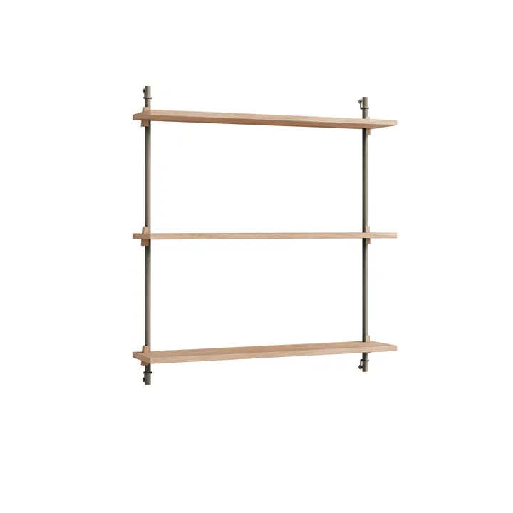 Wall Shelving Wandregal - Eiche-warm grey, 92x85x17,5 cm, WS.85.1 - MOEBE