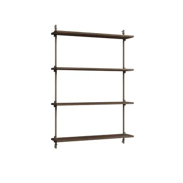 Wall Shelving Wandregal - Geräucherte Eiche-warm grey, 92×115×17,5 cm, WS.115.1 - MOEBE