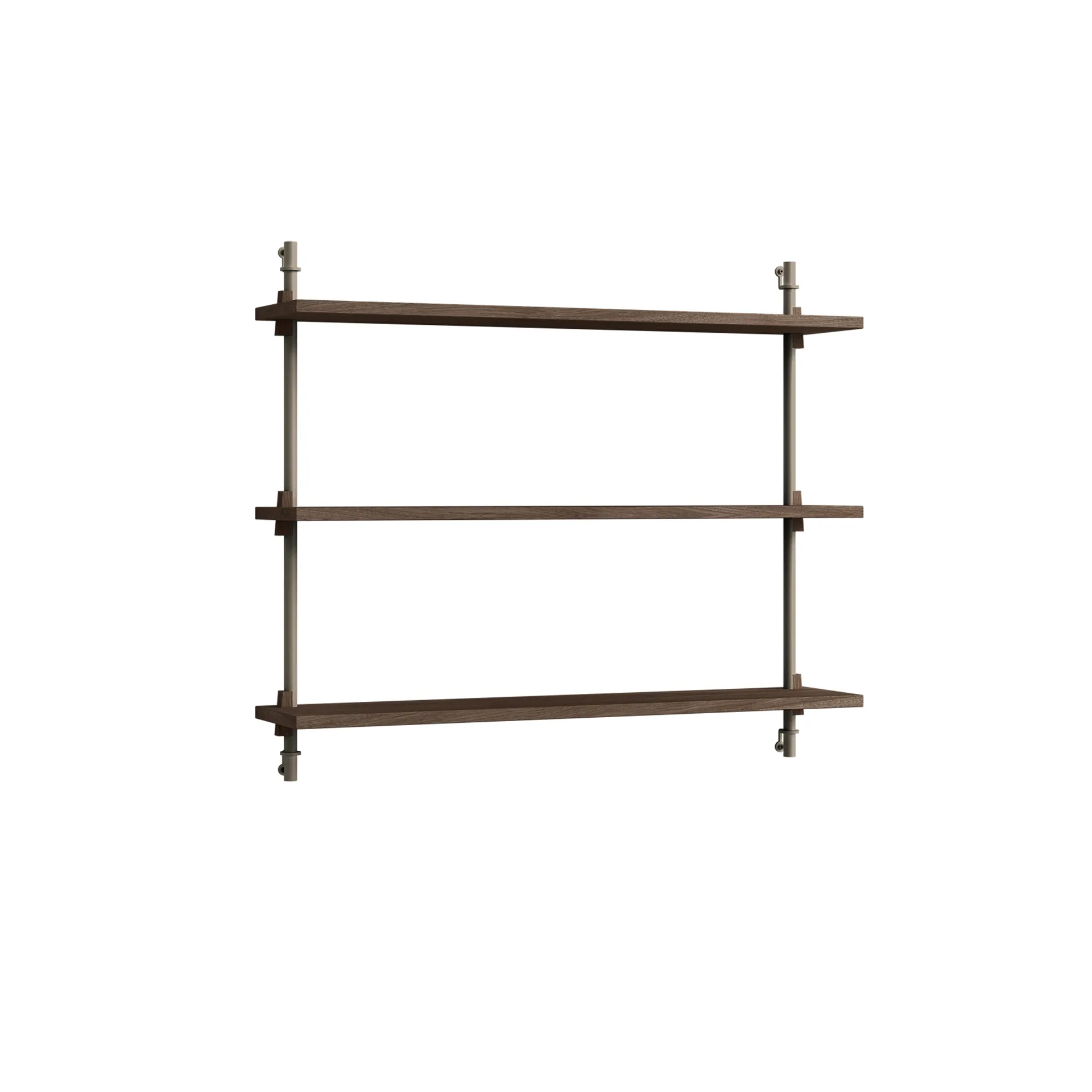 Wall Shelving Wandregal, Geräucherte Eiche-warm grey, 92x65x17,5 cm, WS.65.1 MOEBE