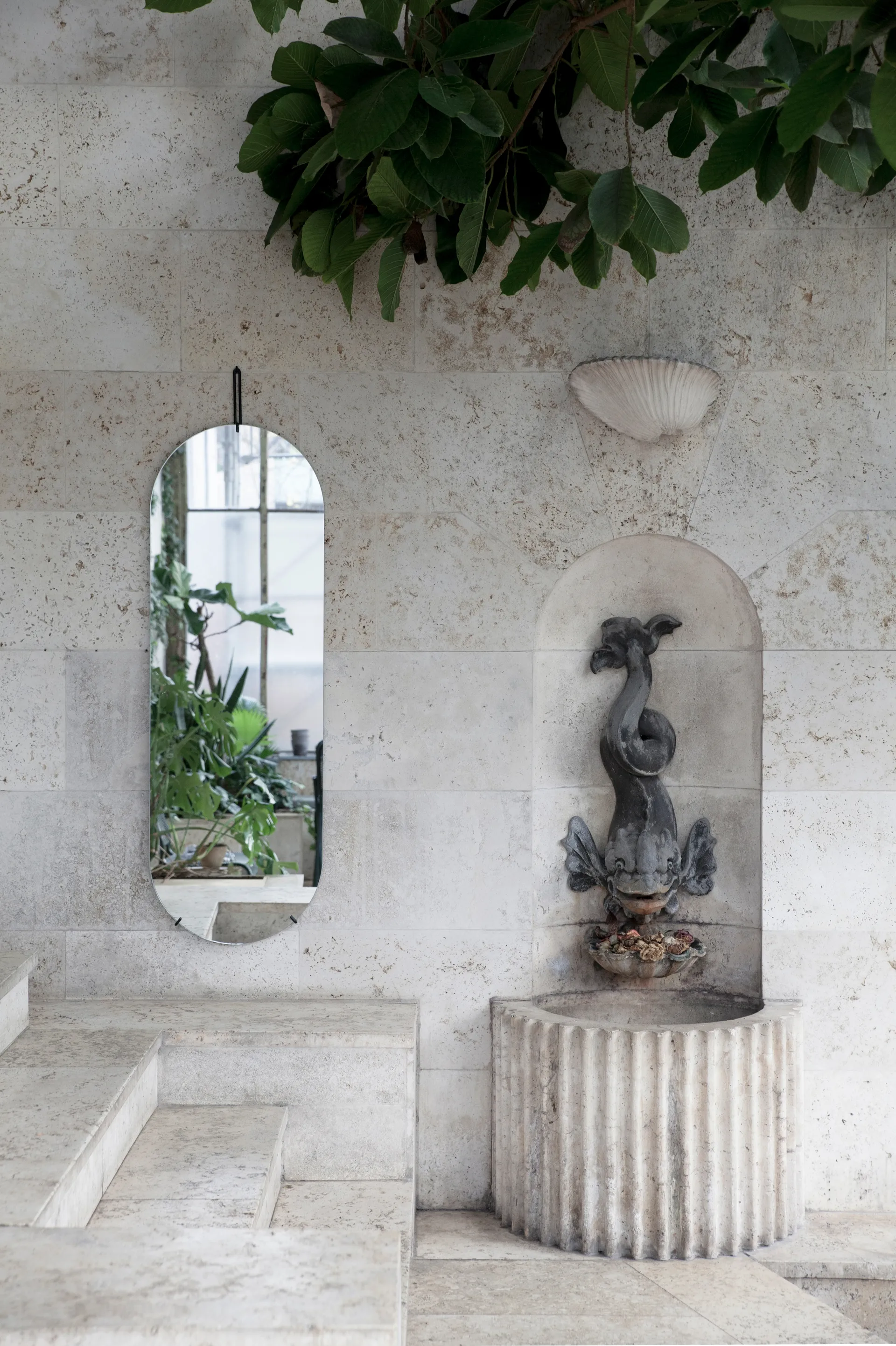 Wandspiegel 40,4 x 146,9 cm, Black MOEBE