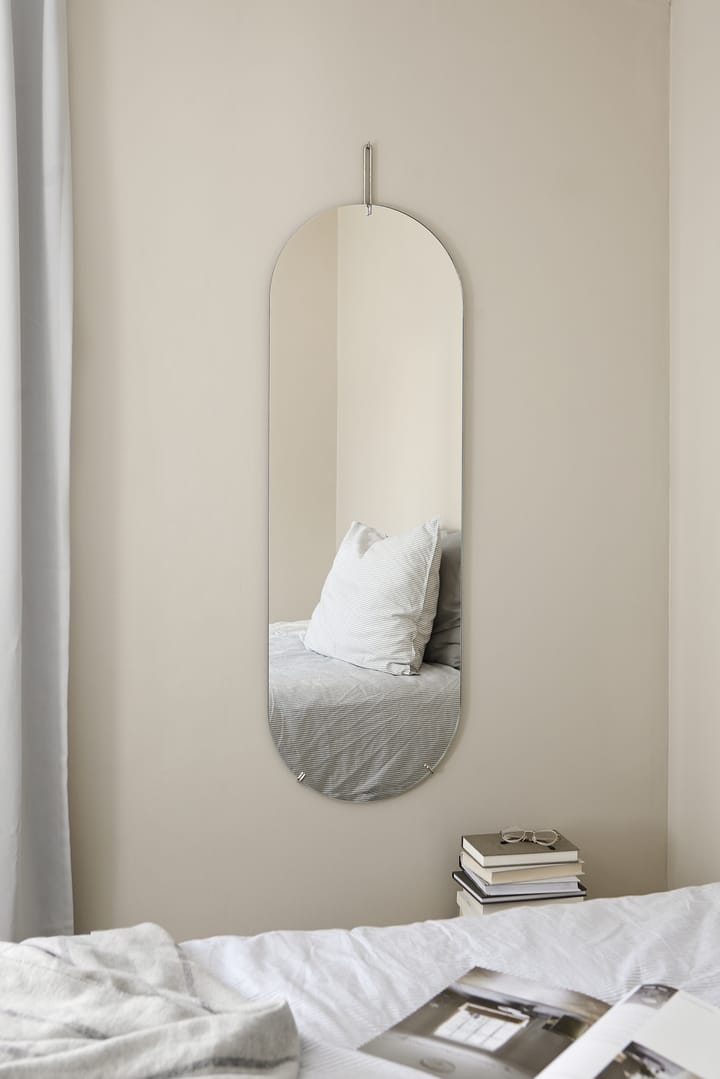 Wandspiegel 40,4 x 146,9 cm - Chrome - MOEBE