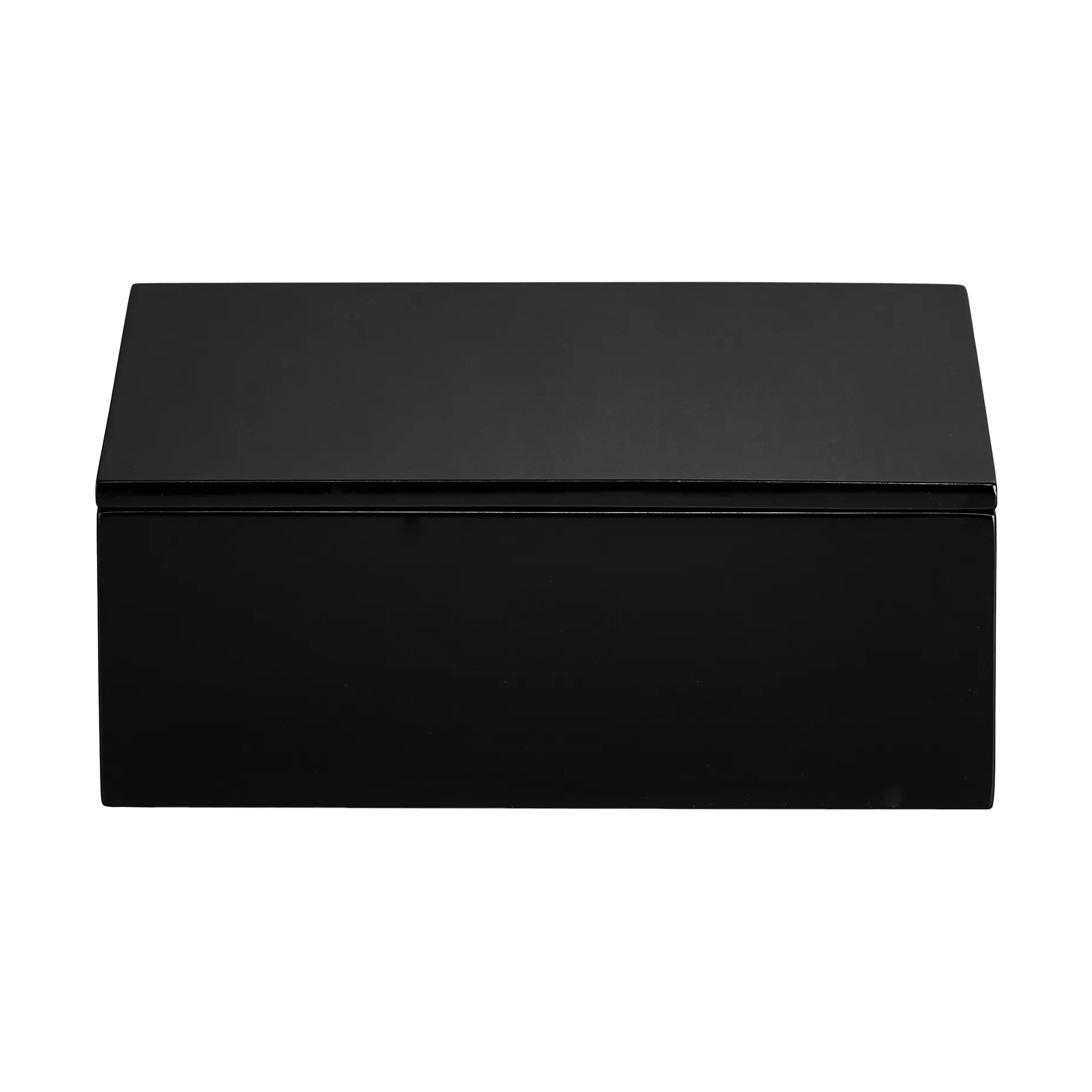 Lux lackierte Aufbewahrungsbox 19x19x7 cm, Black Mojoo