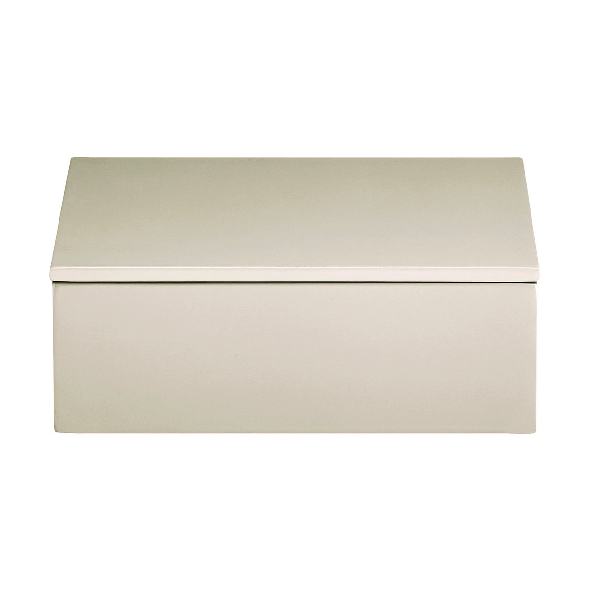 Mojoo Lux lackierte Aufbewahrungsbox 19x19x7 cm Latte