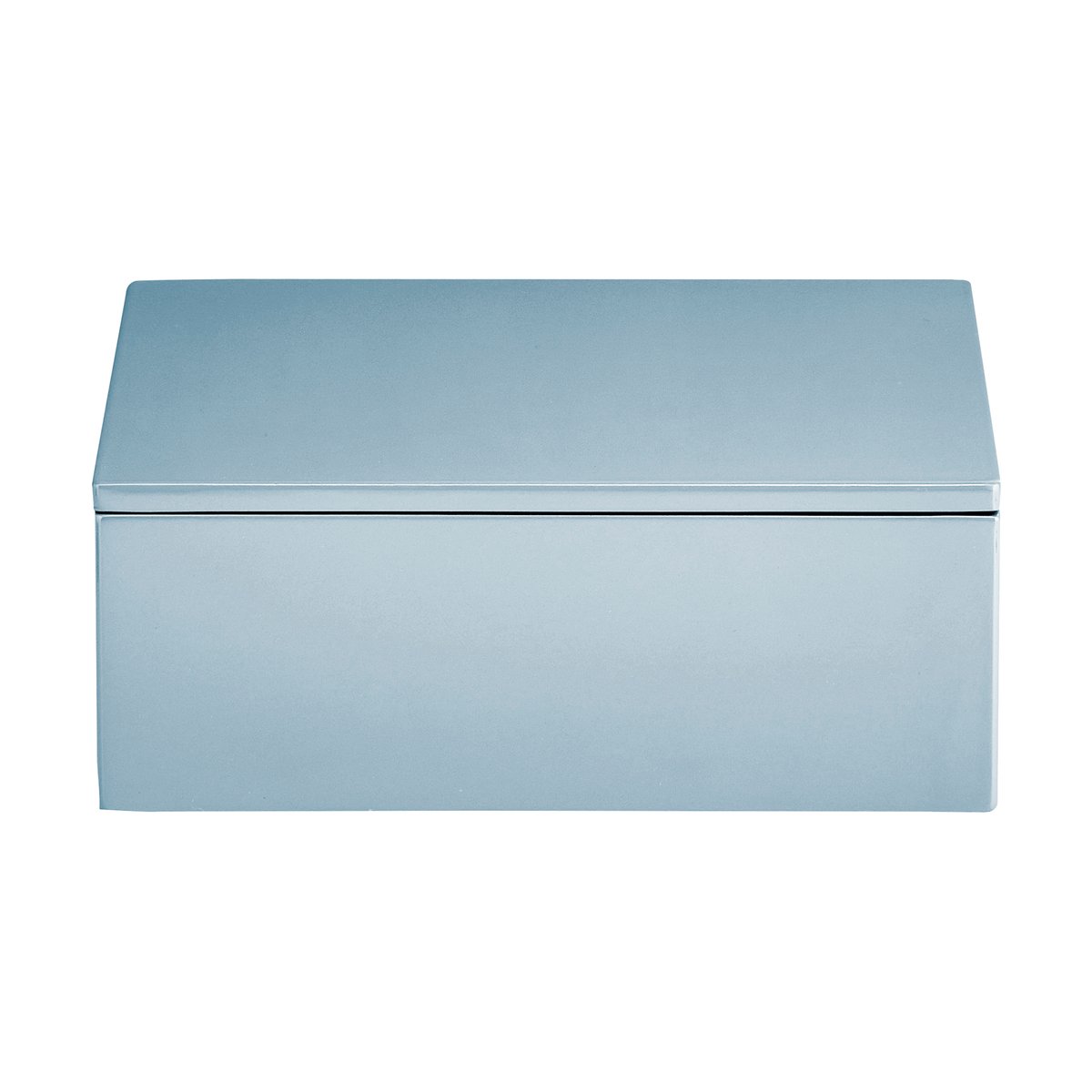 Mojoo Lux lackierte Aufbewahrungsbox 19x19x7 cm Powder blue