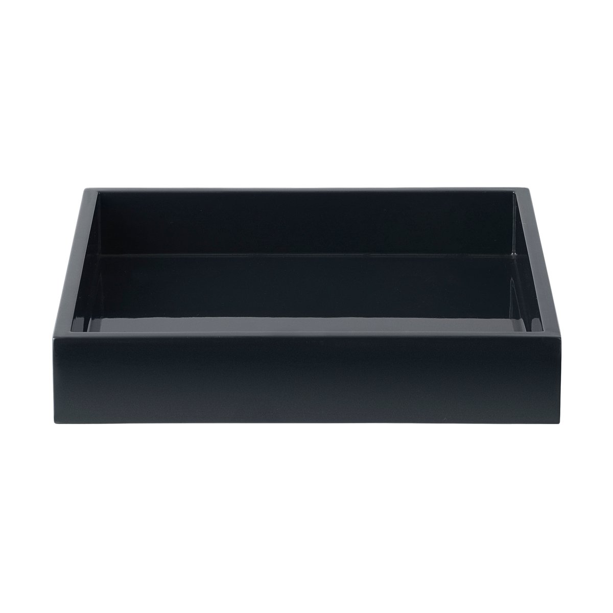 Mojoo Lux lackiertes Dekotablett 19x19x3,5 cm Black