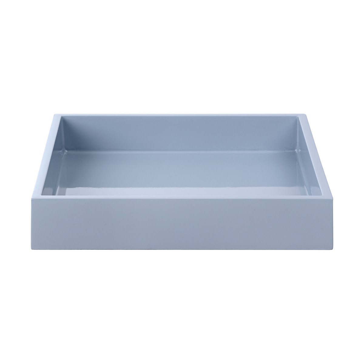 Mojoo Lux lackiertes Dekotablett 19x19x3,5 cm Powder blue