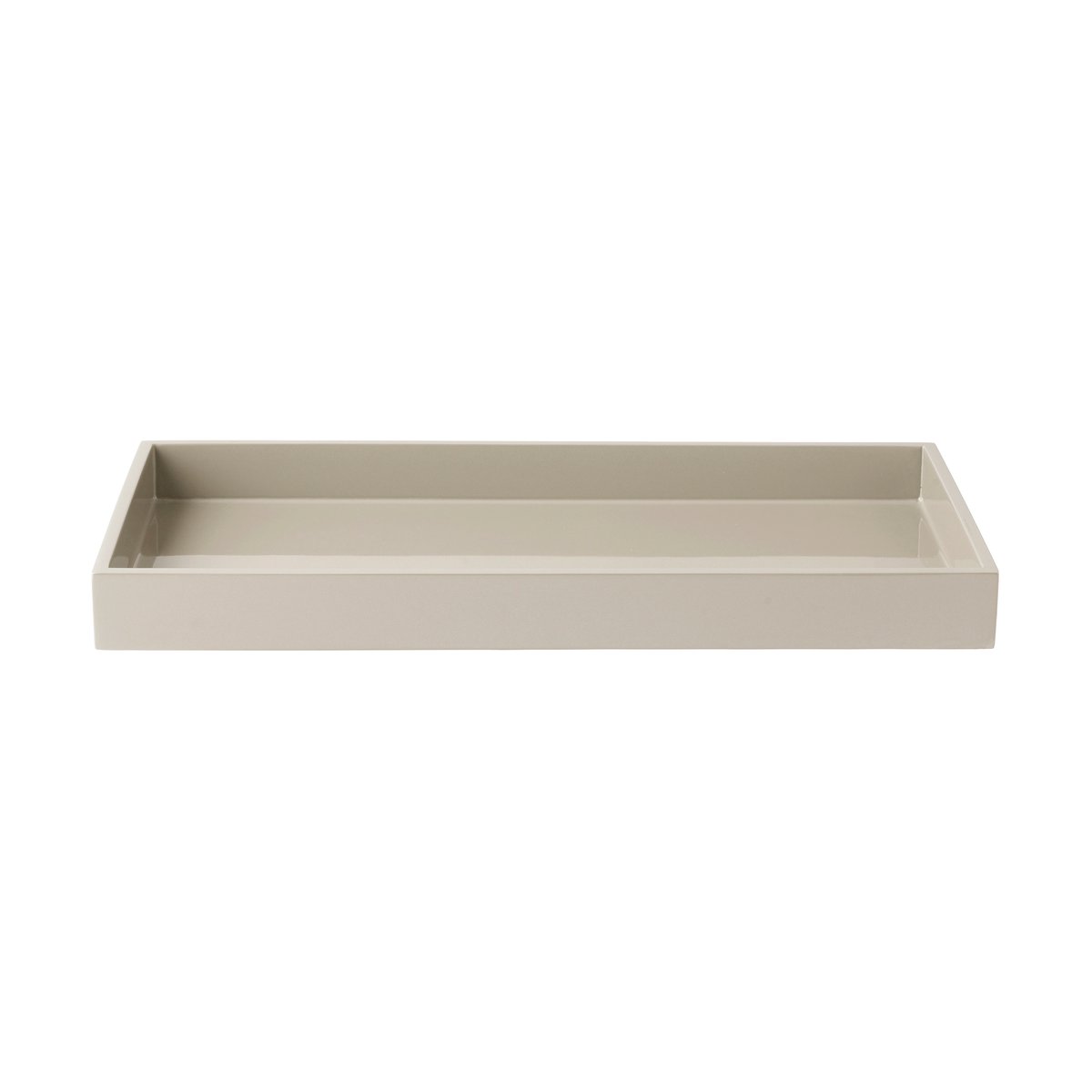 Mojoo Lux lackiertes Dekotablett 38x19x3,5 cm Latte