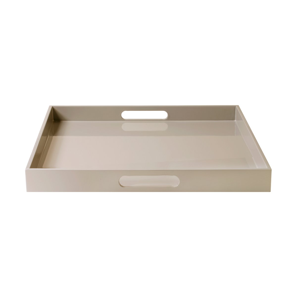 Mojoo Lux lackiertes Serviertablett 40x40x4 cm Fawn