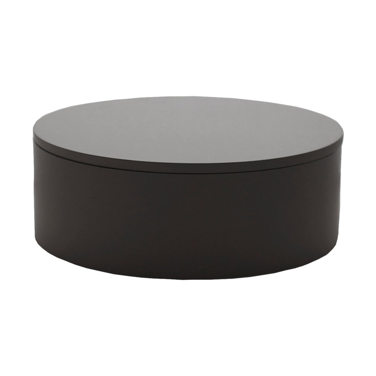 Mojoo Matt lackierte Aufbewahrungsbox Ø20x7 cm Black
