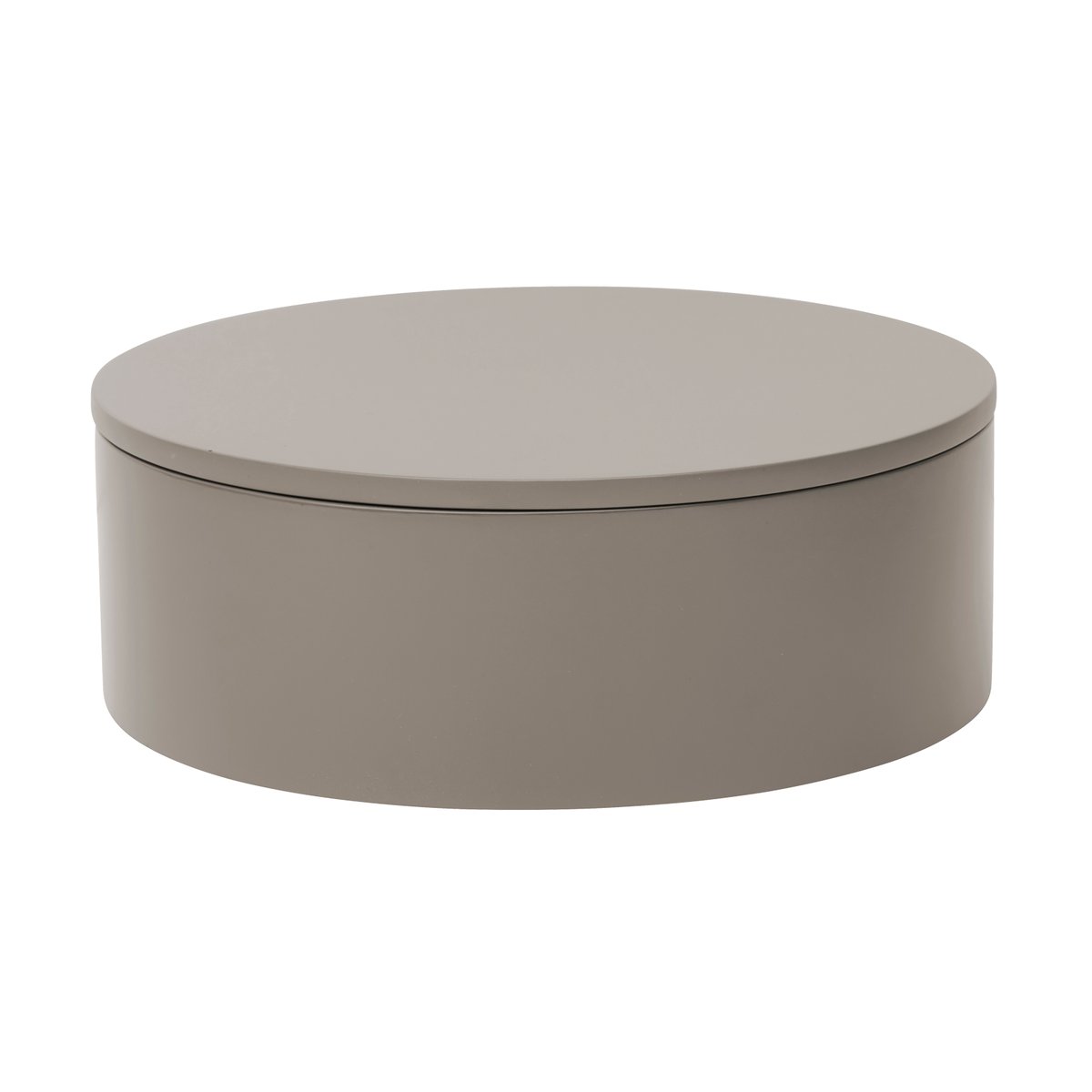 Mojoo Matt lackierte Aufbewahrungsbox Ø20x7 cm Dark grey