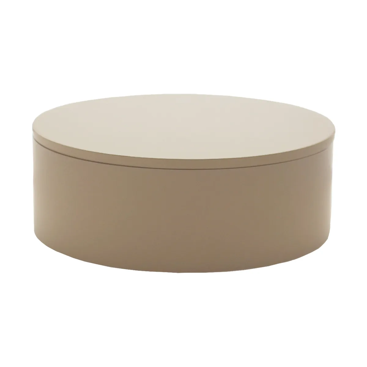 Mojoo Matt lackierte Aufbewahrungsbox Ø20x7 cm Fawn