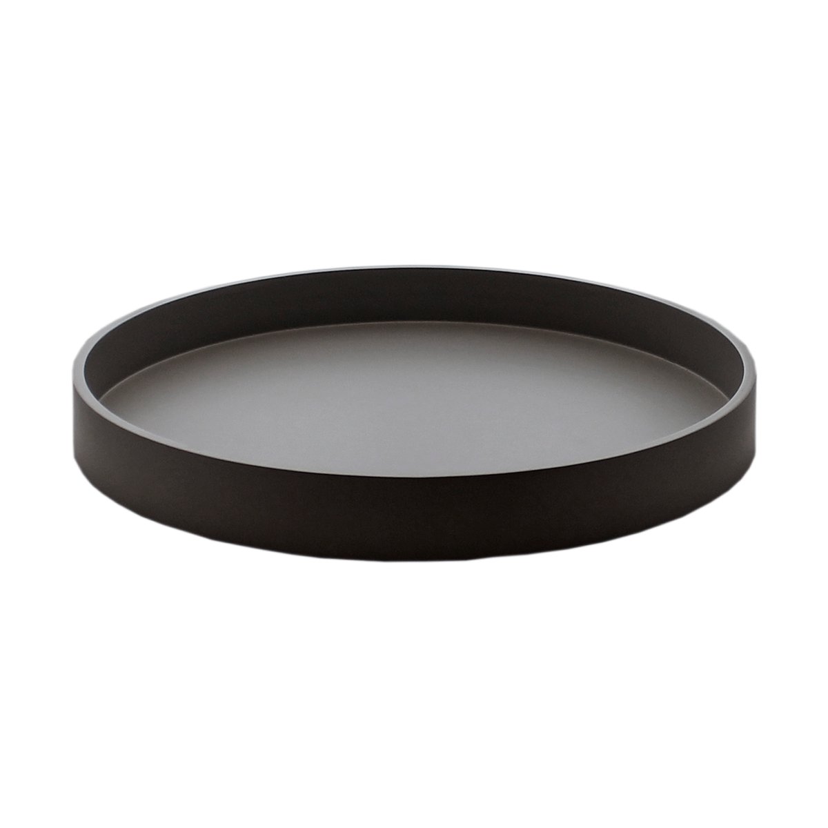 Mojoo Matt lackiertes Dekotablett Ø30x4 cm Black