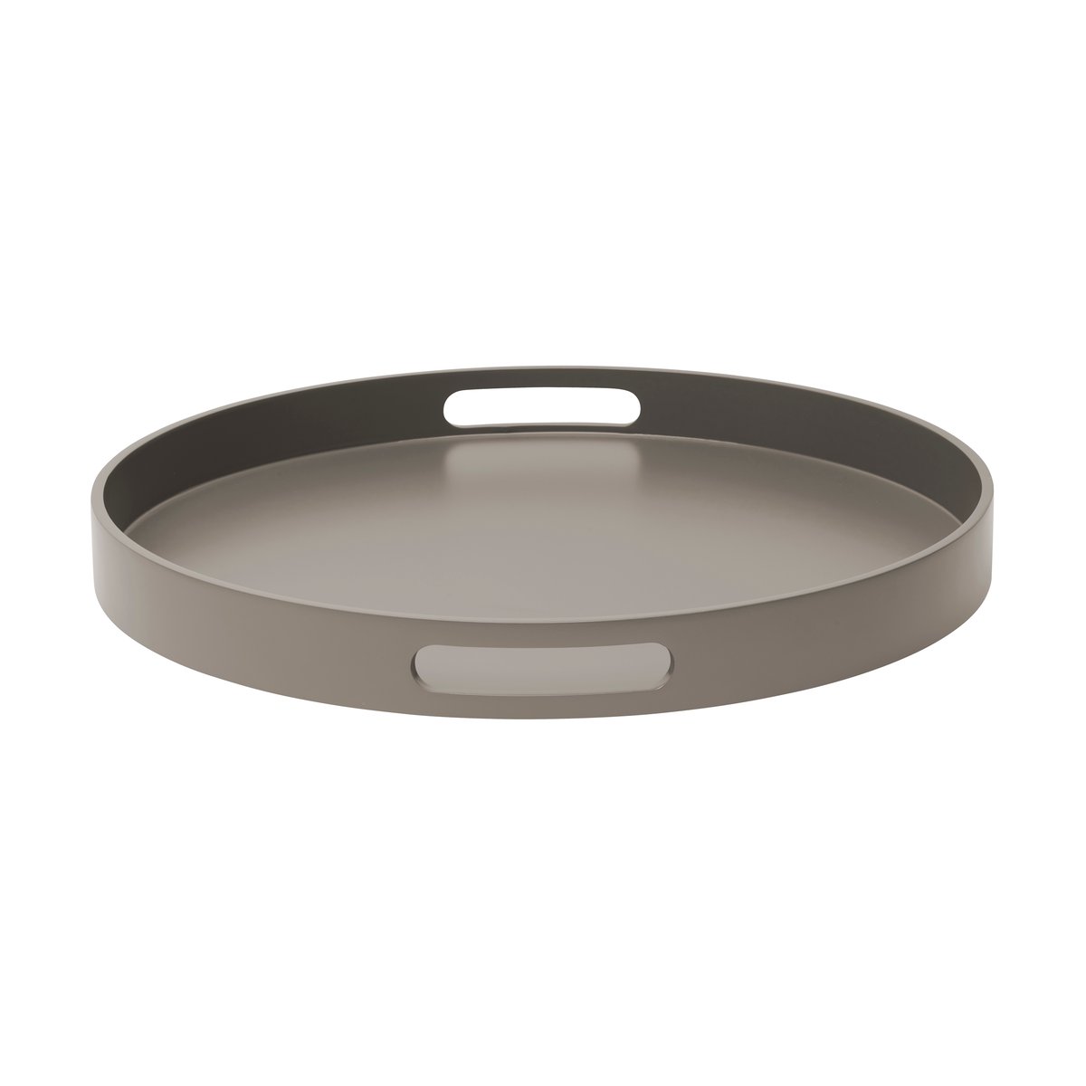 Mojoo Matt lackiertes Serviertablett Ø40x4 cm Dark grey