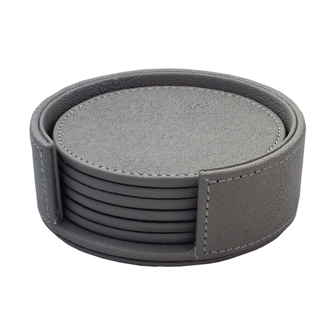 Mojoo Sting Glasuntersetzer Ø12 cm 6er-Pack Antracit