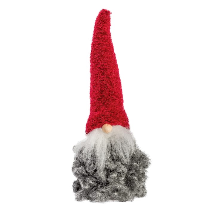 Weihnachtsmann aus Wolle klein - rote Mütze mit Bart - Monikas Väv & Konst