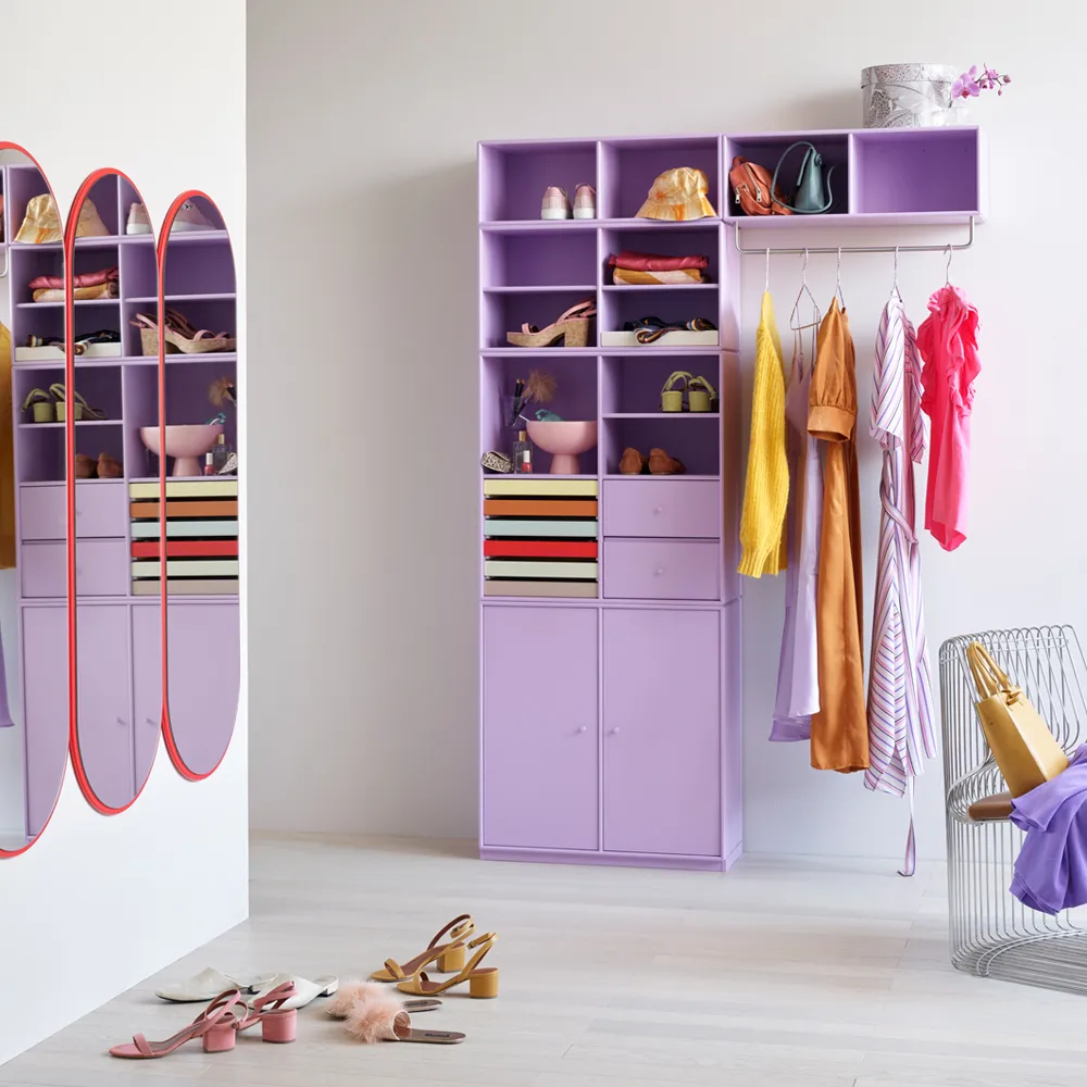 COAT Hutregal mit Kleiderständer, Fennel 144, incl. Aufhängung Montana