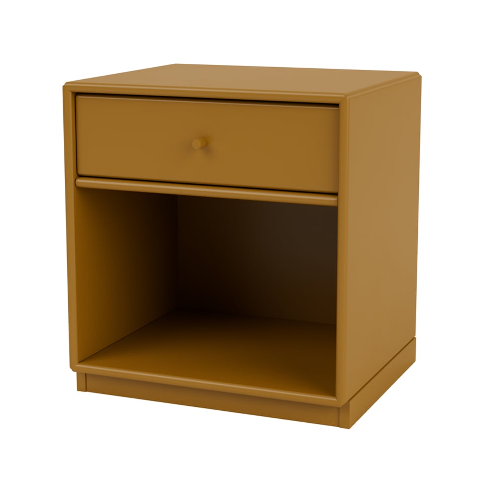 Montana Dream Nachttisch Amber, Sockel 3cm | Skandinavisches Design | Nachttische | Gelb