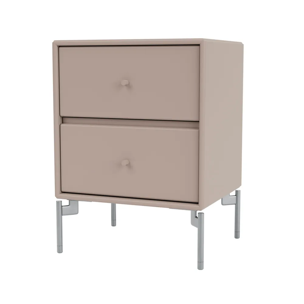 Drift Nachttisch, Mushroom 137, Chrombeine cm Montana