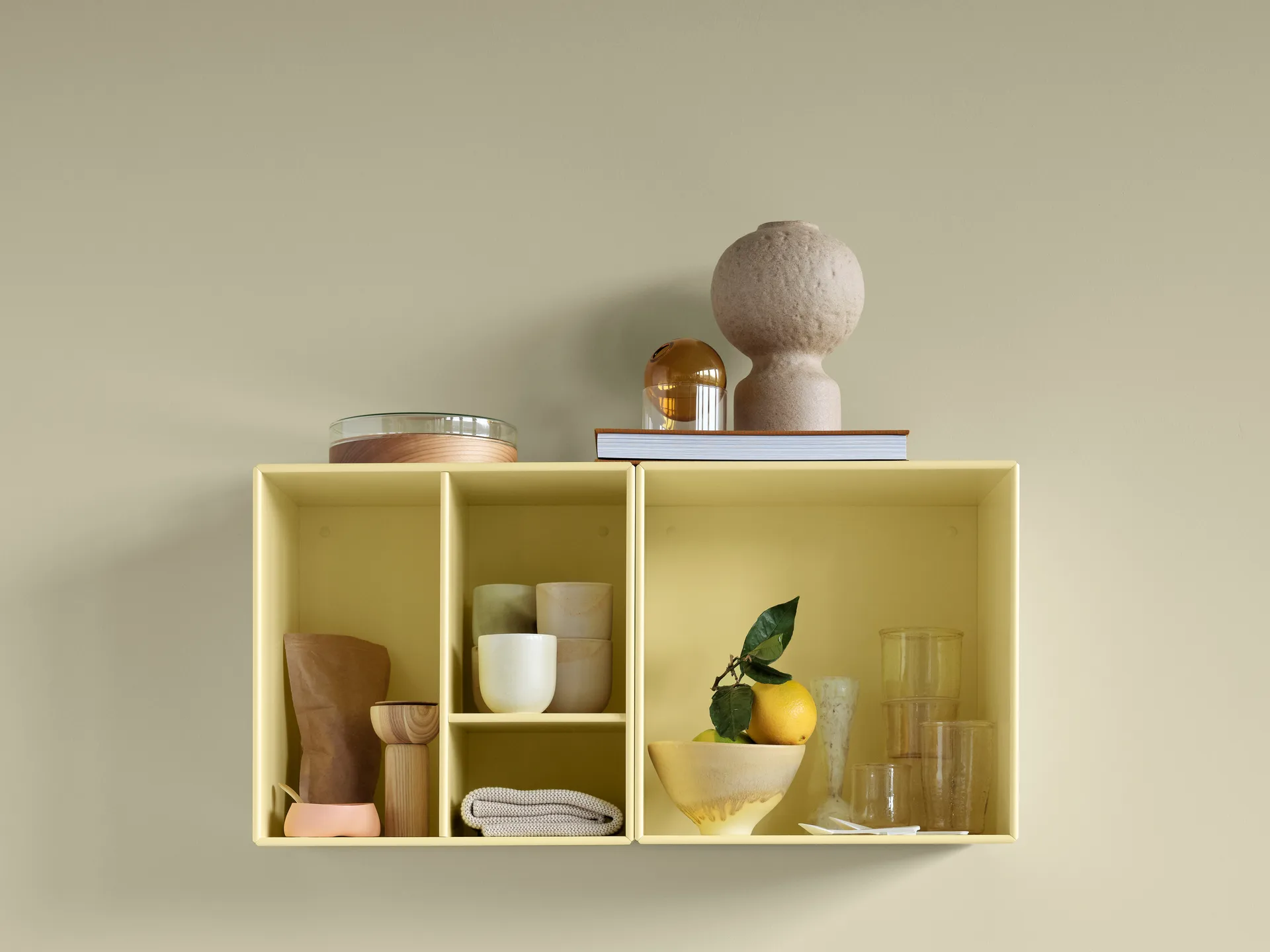 Montana Mini 1001 Wandregal 35 x 35cm, Camomile Montana