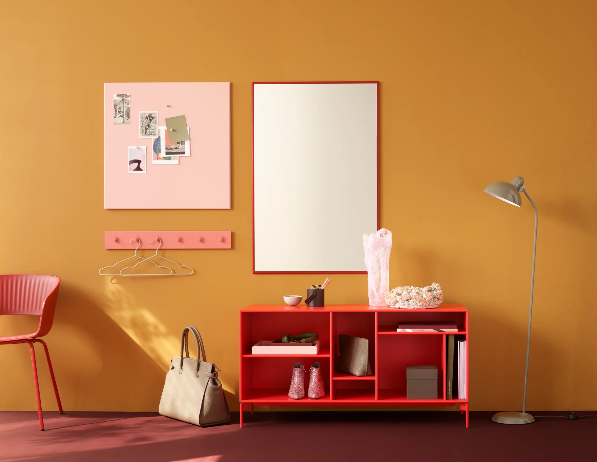 Montana noticeboard Pinnwand 69,6x69,6 cm, Ruby Montana