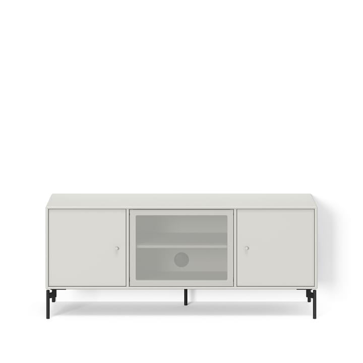 Octave I Tv-Bank, New white 101-Beine schwarz lackiert Montana