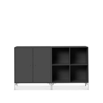 Pair Sideboard - Anthracite 04, Chrombeine - Montana