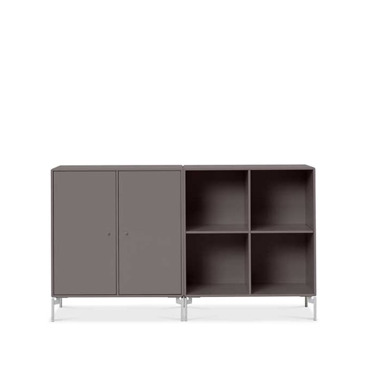 Pair Sideboard - Coffee 35, Chrombeine - Montana