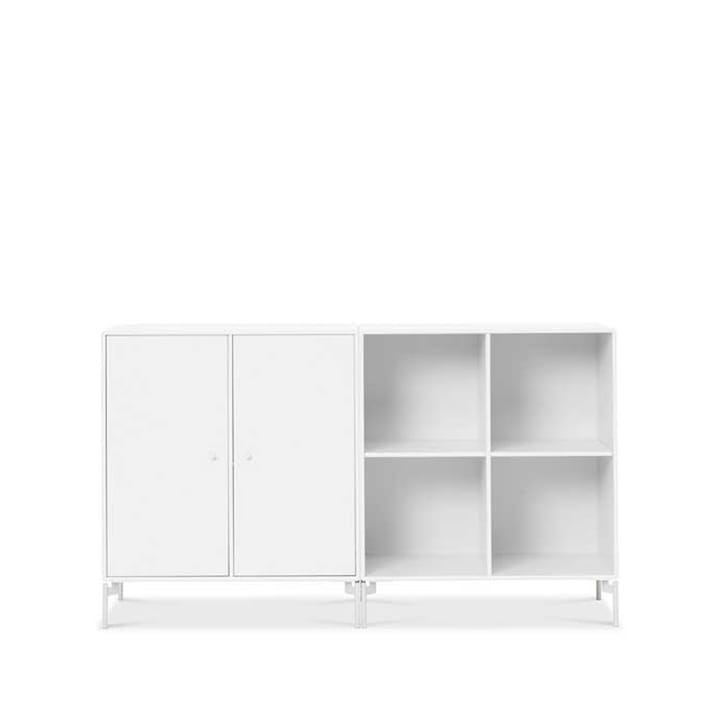 Pair Sideboard - New white 101, Beine weiß lackiert - Montana