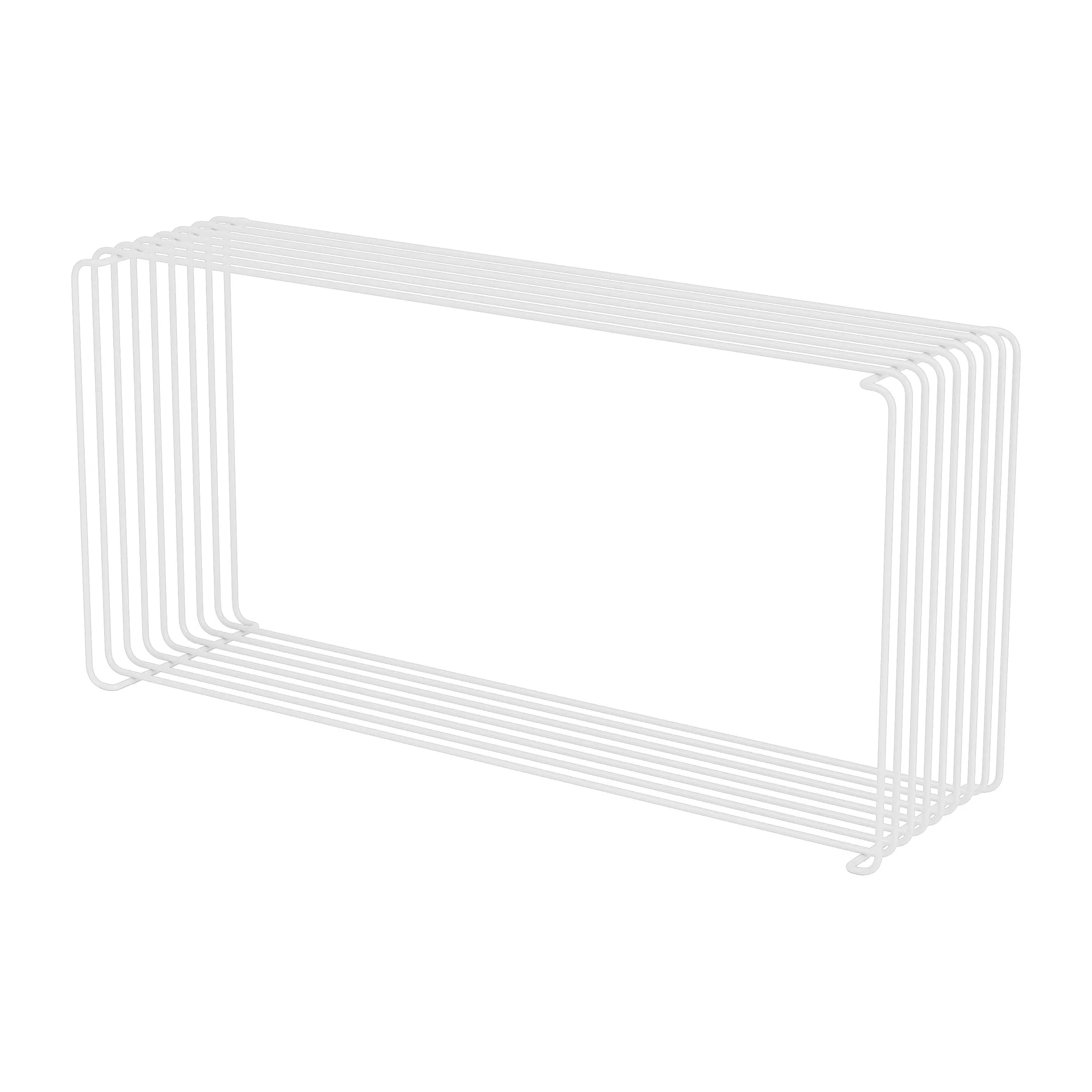 Panton Wire Extended Regal 34,8x70x18,2 cm, Snow Montana