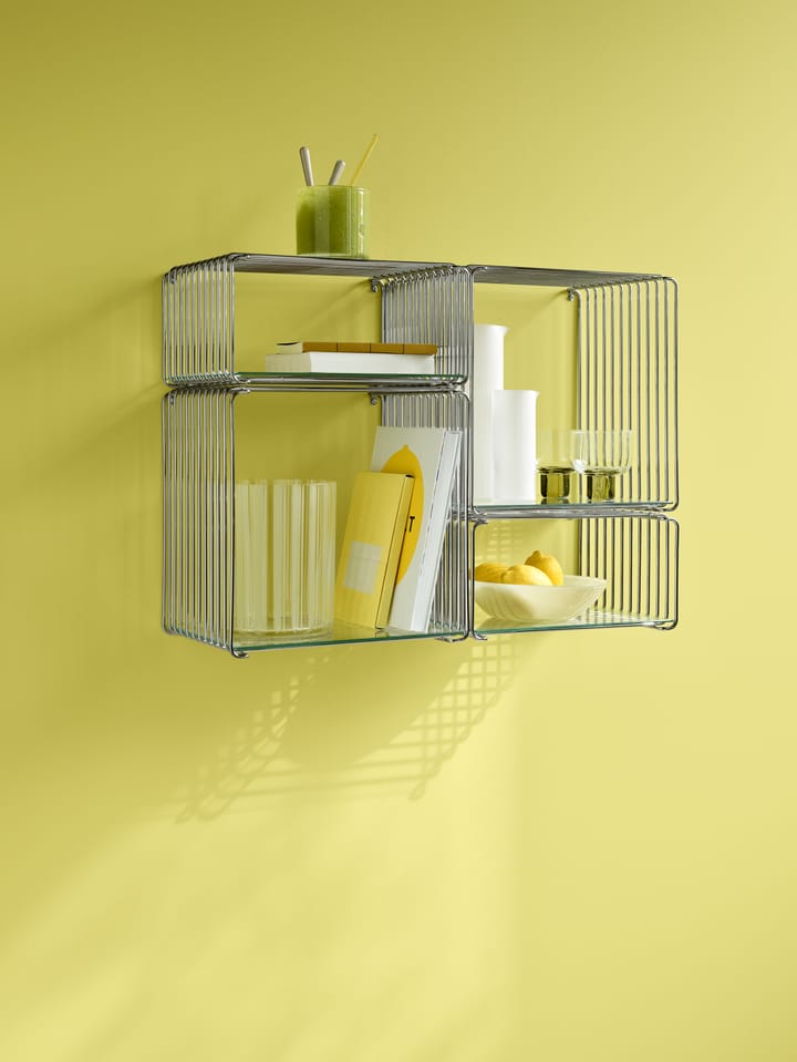 Panton Wire Half Height Regal 34,8x17,2x25,7 cm, Chrome Montana