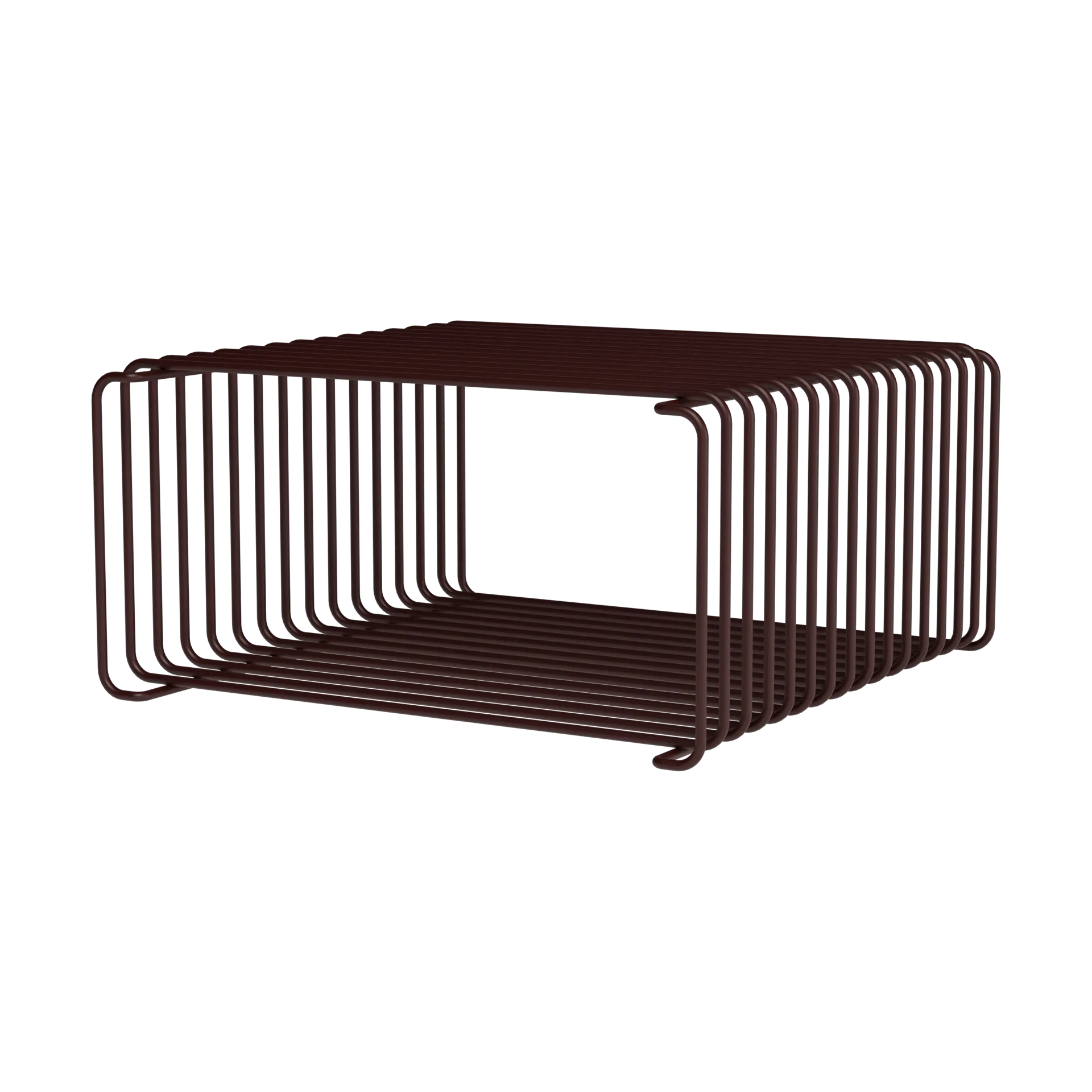 Panton Wire Half Height Regal 34,8x17,2x34,8 cm, Black red Montana