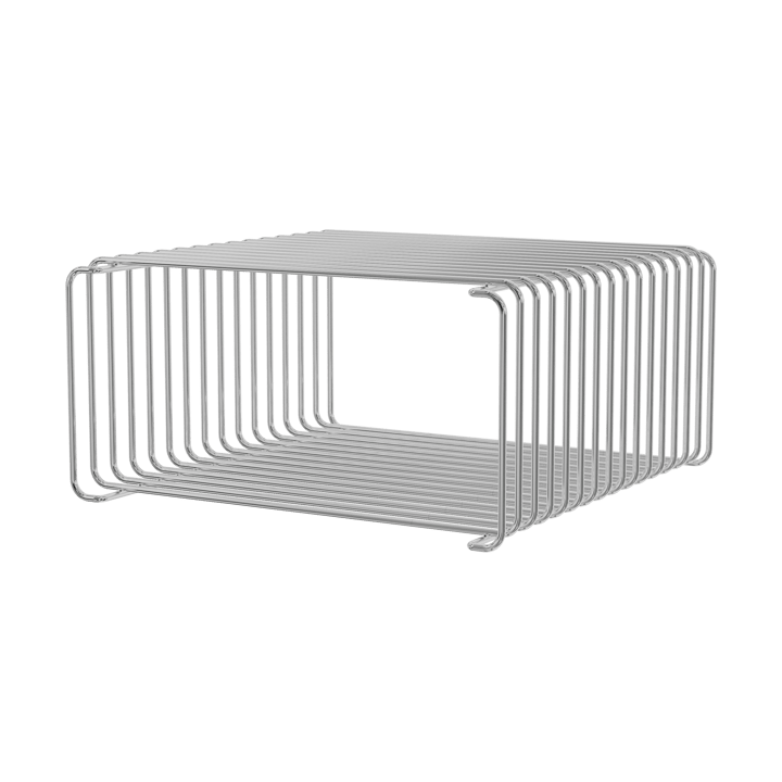 Panton Wire Half Height Regal 34,8x17,2x34,8 cm - Chrome - Montana