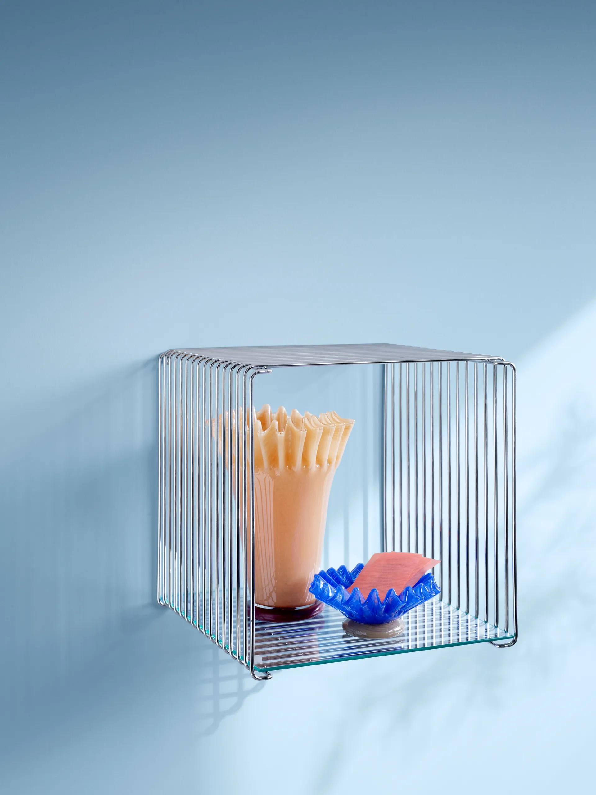 Panton Wire Regalbrett 33 x 34,8cm, Glass Montana